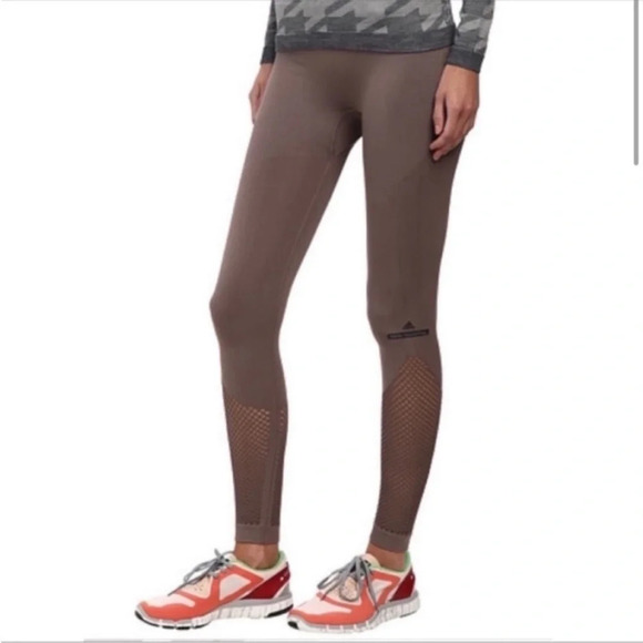 Stella McCartney adidas SET cement mushroom color essential studio tights & tank - Picture 6 of 15